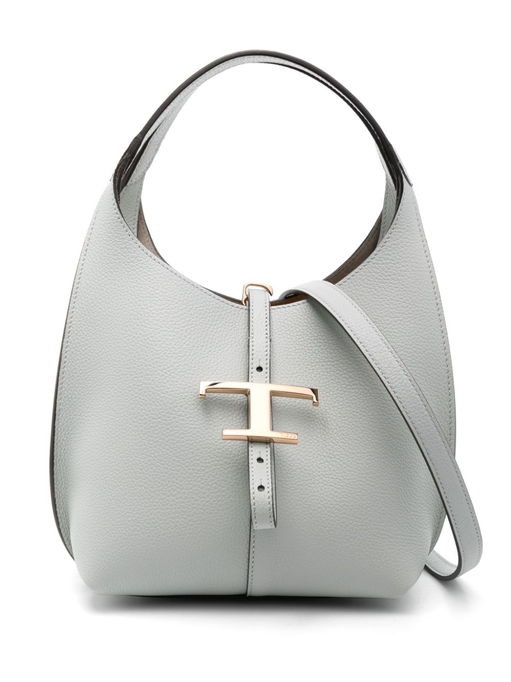 Tod's Mini T Timeless Shoulder Bag In Light Grey