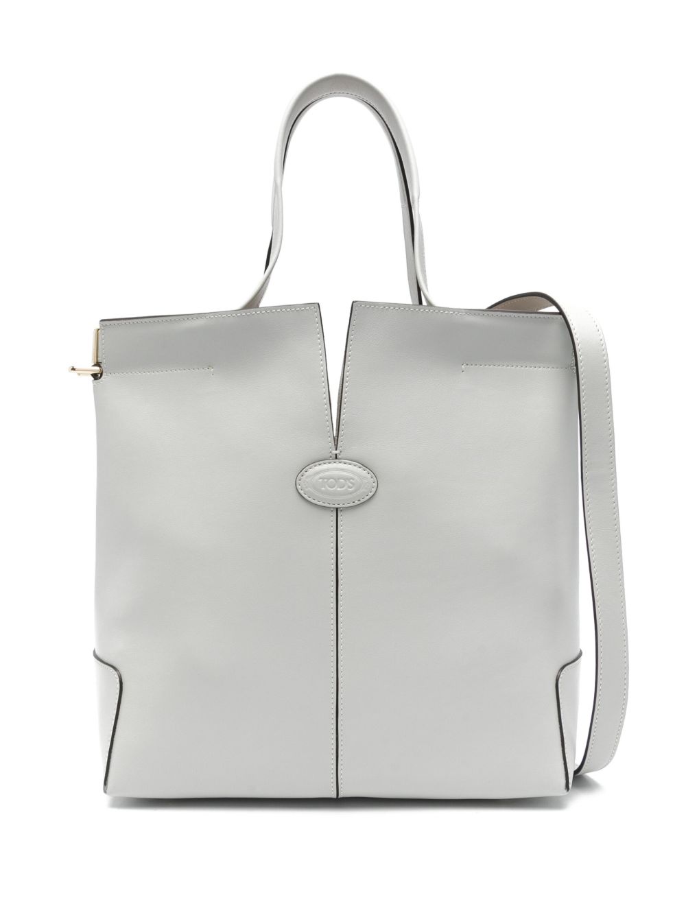 Tod's Small Di Bag Folio Tote Bag In Light Grey