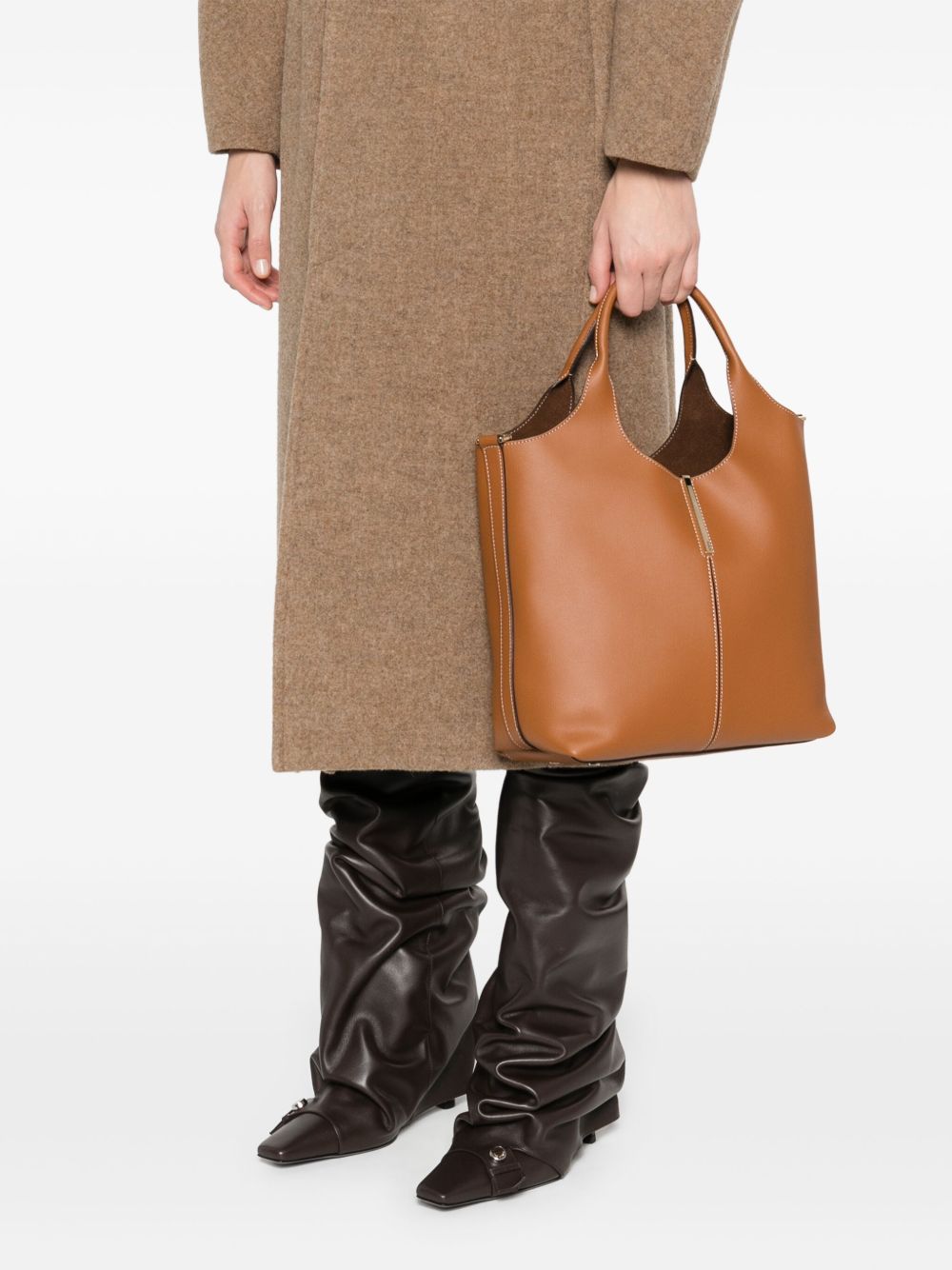 Tod's Small Shopping Bag In Brown