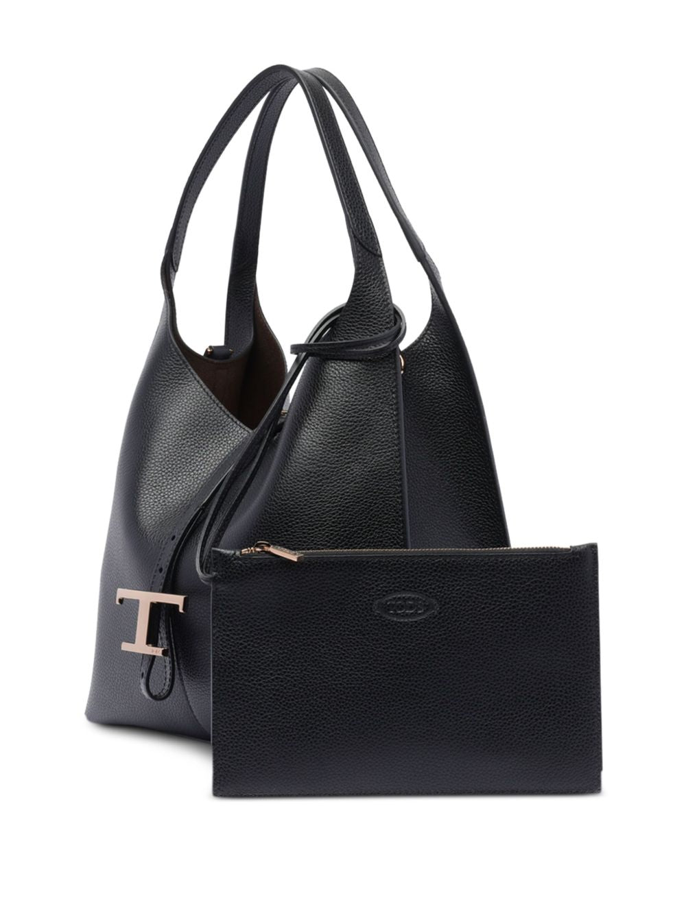 Tod's Small T-timeless Shoulder Bag Black