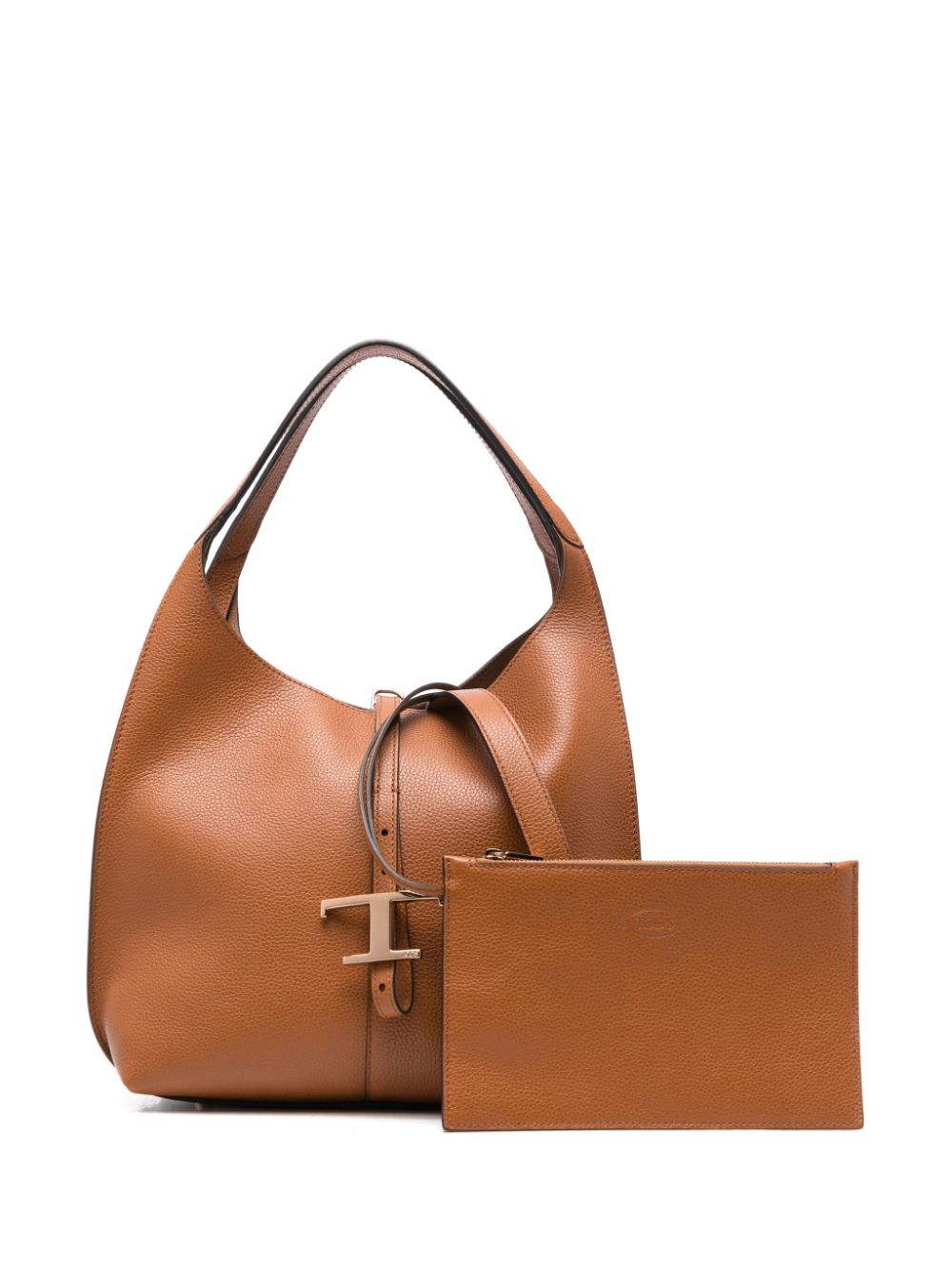 Tod's Small T-timeless Shoulder Bag Brown