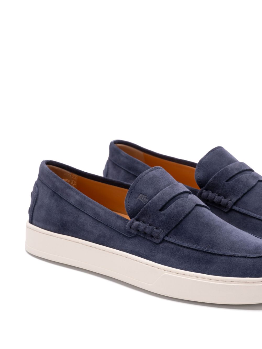 Tod's Blue Suede Loafers