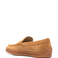 Tod's Suede Slip-on Loafers In Brown
