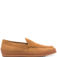 Tod's Suede Slip-on Loafers In Brown