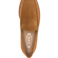 Tod's Suede Slip-on Loafers In Brown