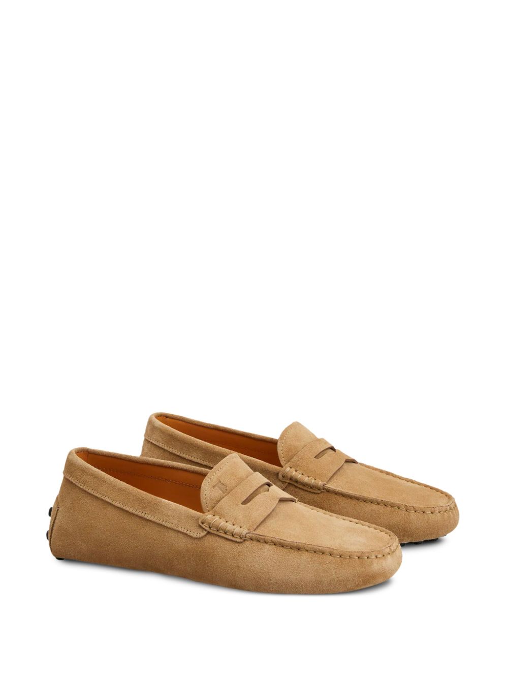 Tod's Beige Suede Gommino Driving Shoes