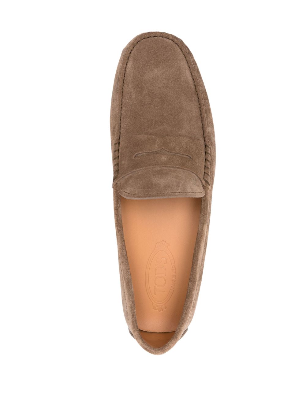 Tod's Gommino Suede Loafers Brown