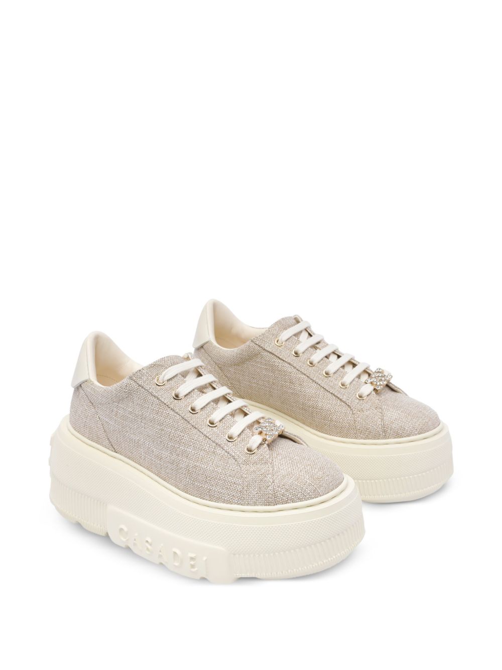 Casadei Nexus Jutalux Sneakers Golden