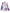 F.R.S . Printed Silk Double-breasted Jacket - Purple