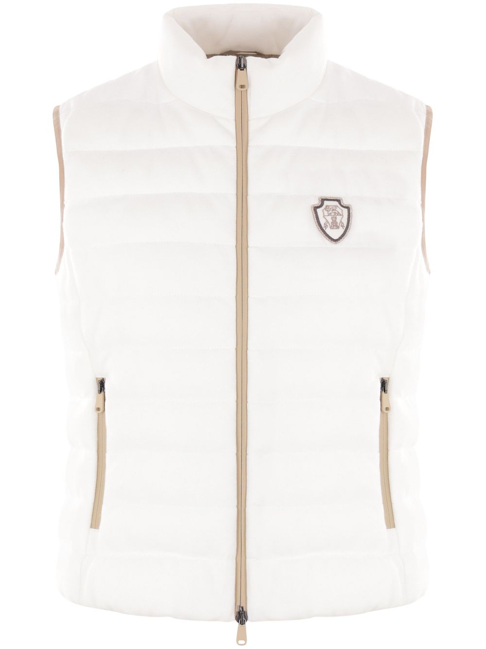 Brunello Cucinelli Quilted Vest White