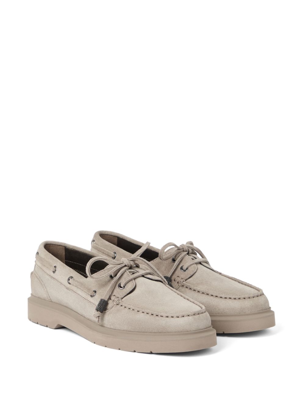 Brunello Cucinelli Monili Detail Boat Shoes