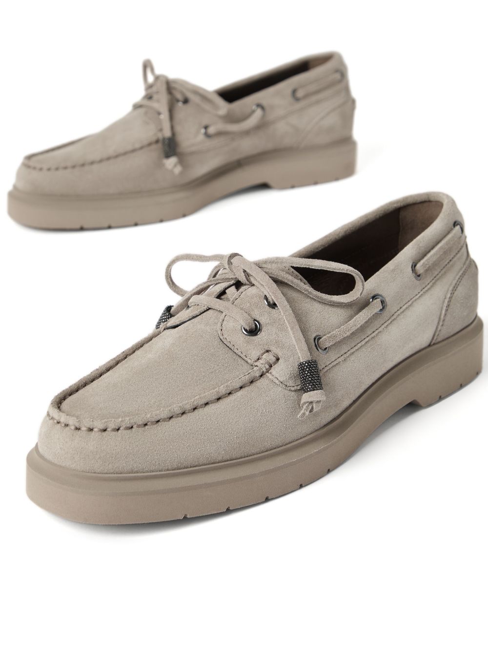 Brunello Cucinelli Monili Detail Boat Shoes