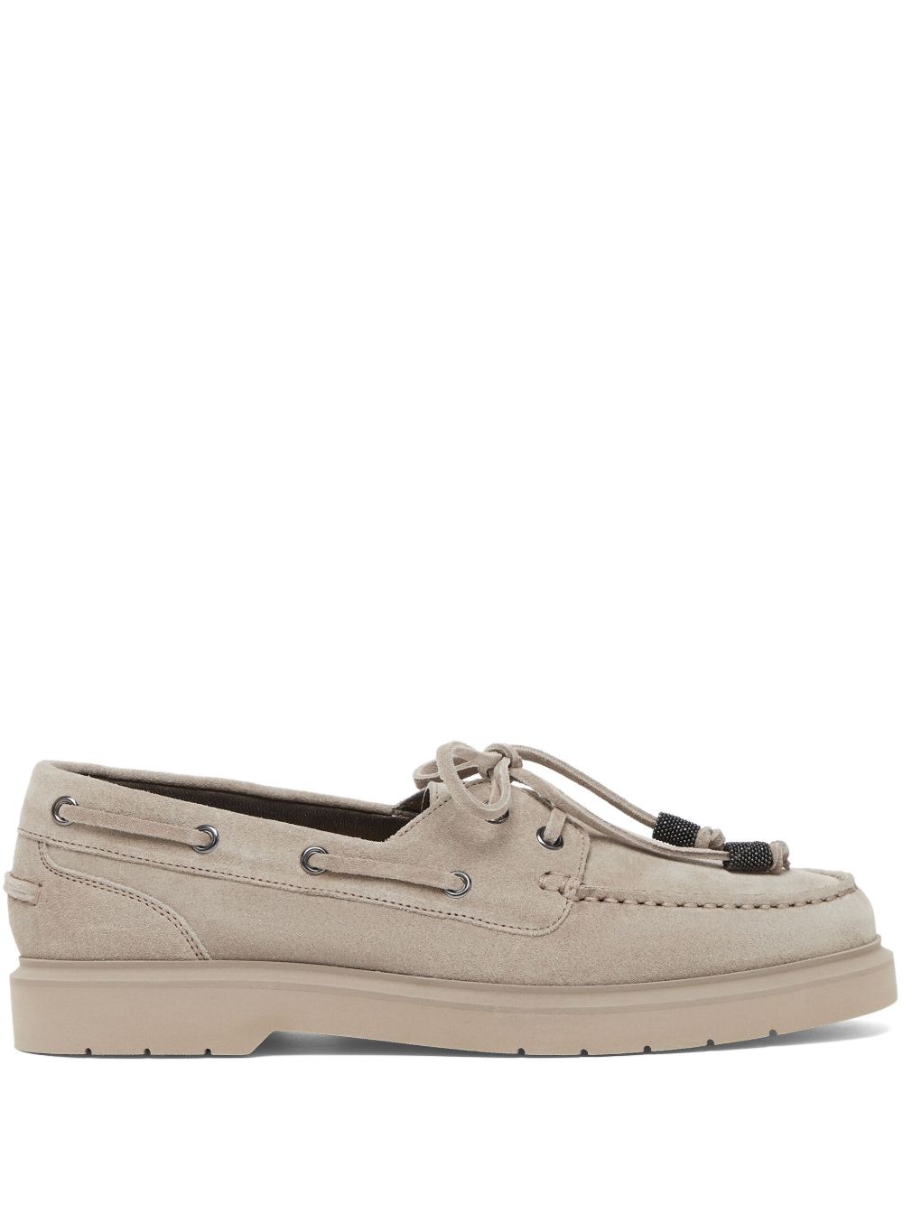 Brunello Cucinelli Monili Detail Boat Shoes