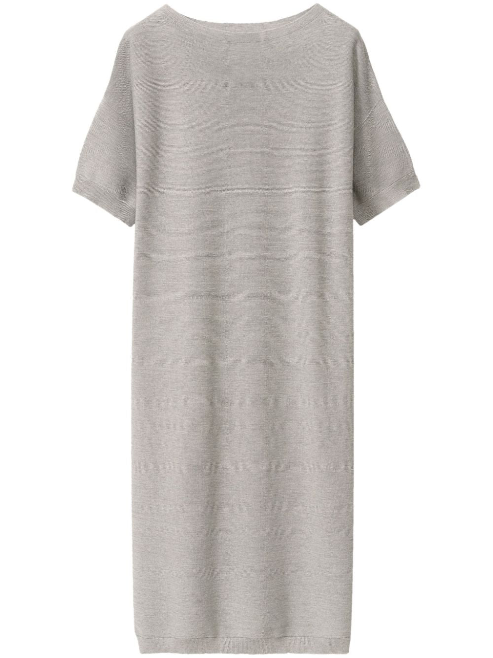 Fabiana Filippi Grey Cotton Midi Dress