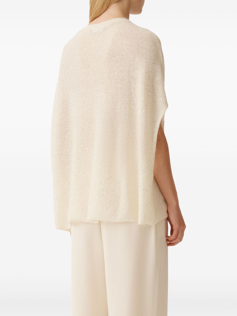 Fabiana Filippi White Wool Sweater