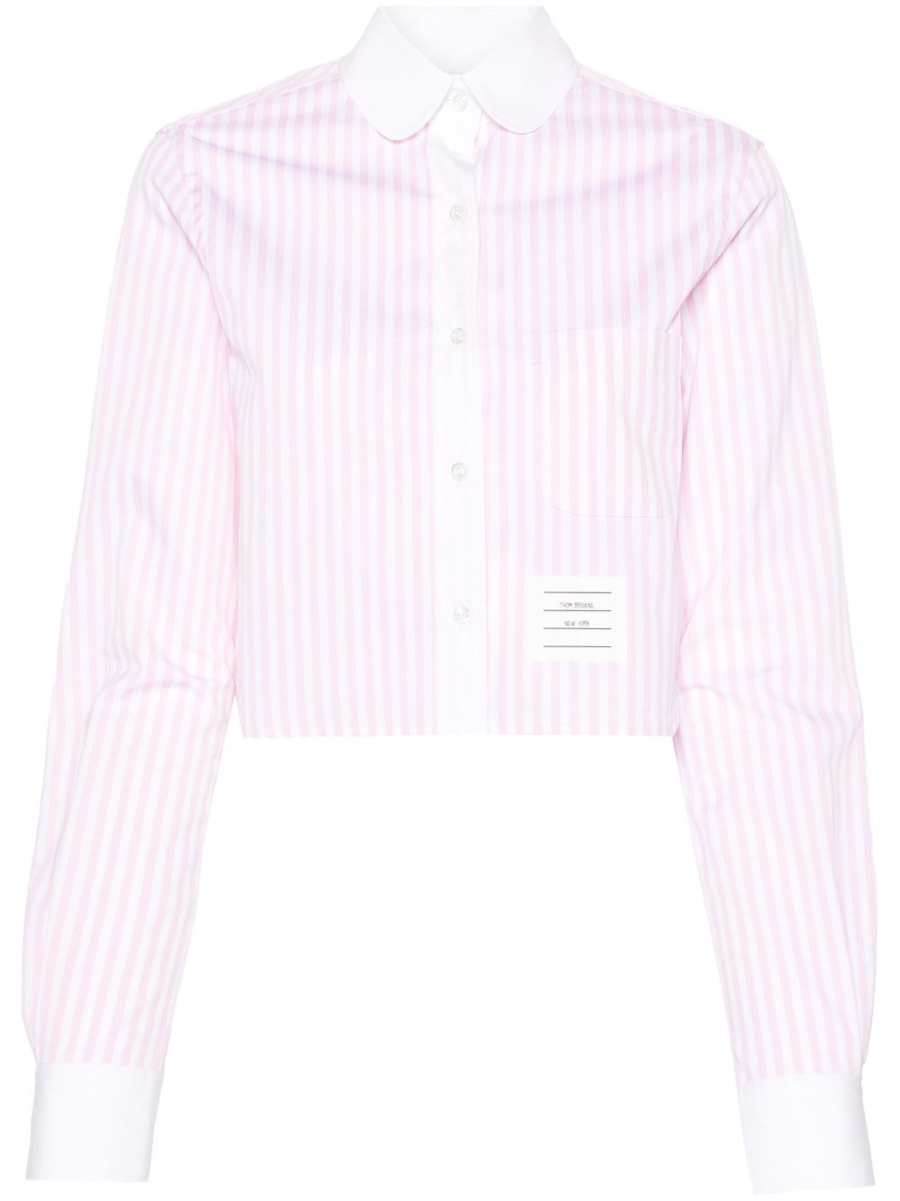 Thom Browne Pink Cropped Shirt