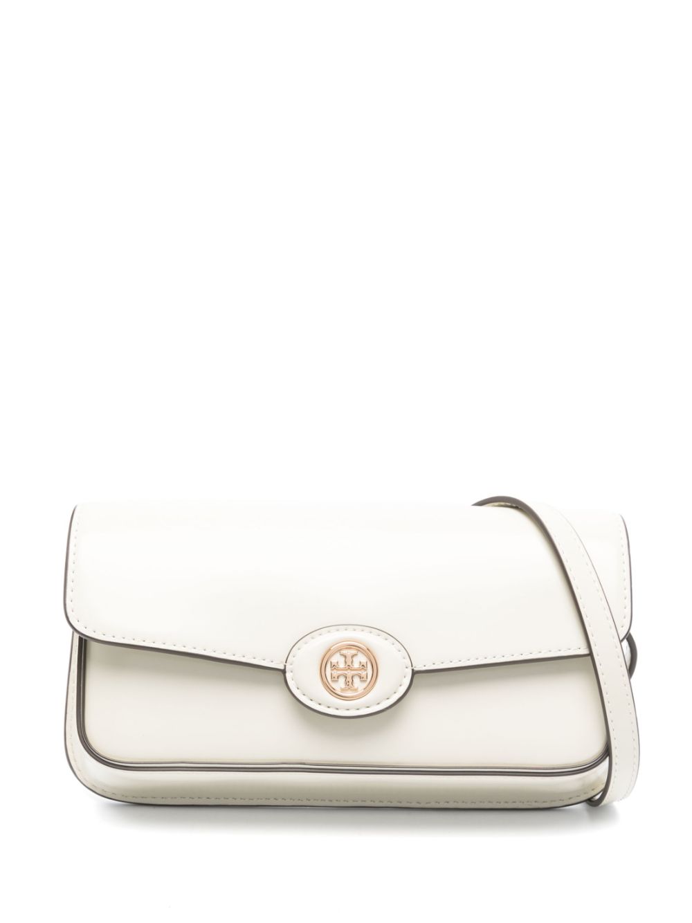 Tory Burch Tory Burch Robinson Spazzolato Crossbody Bag White