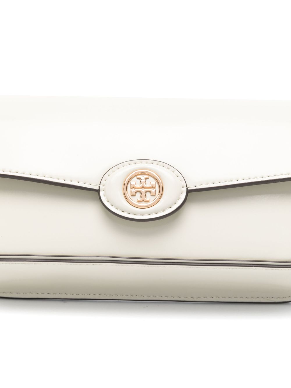 Tory Burch Tory Burch Robinson Spazzolato Crossbody Bag White