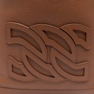 Casadei Voyage Leather Bucket Bag Brown
