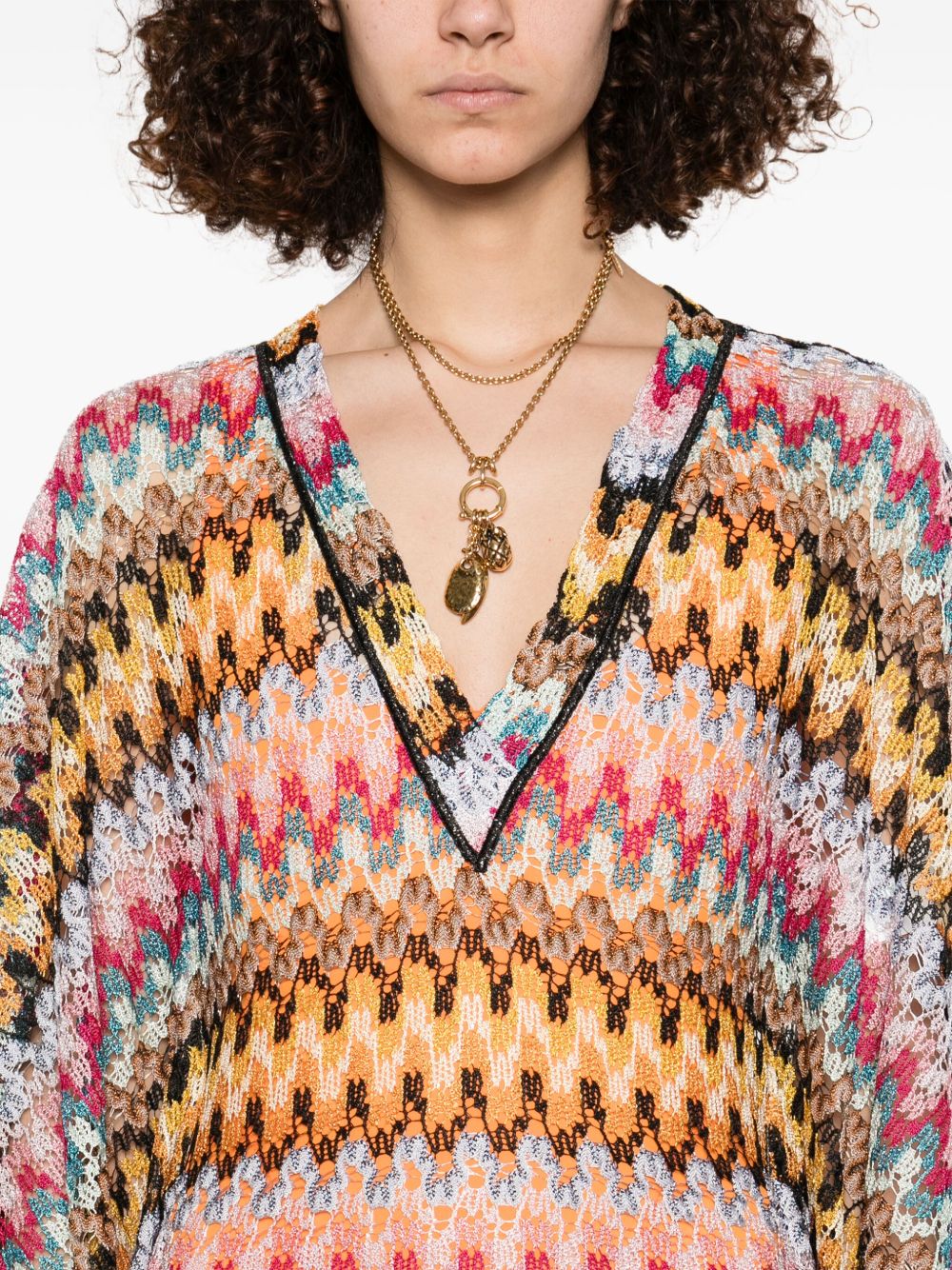 MISSONI BEACHWEAR PRE Long Kaftan Cover-up Dress