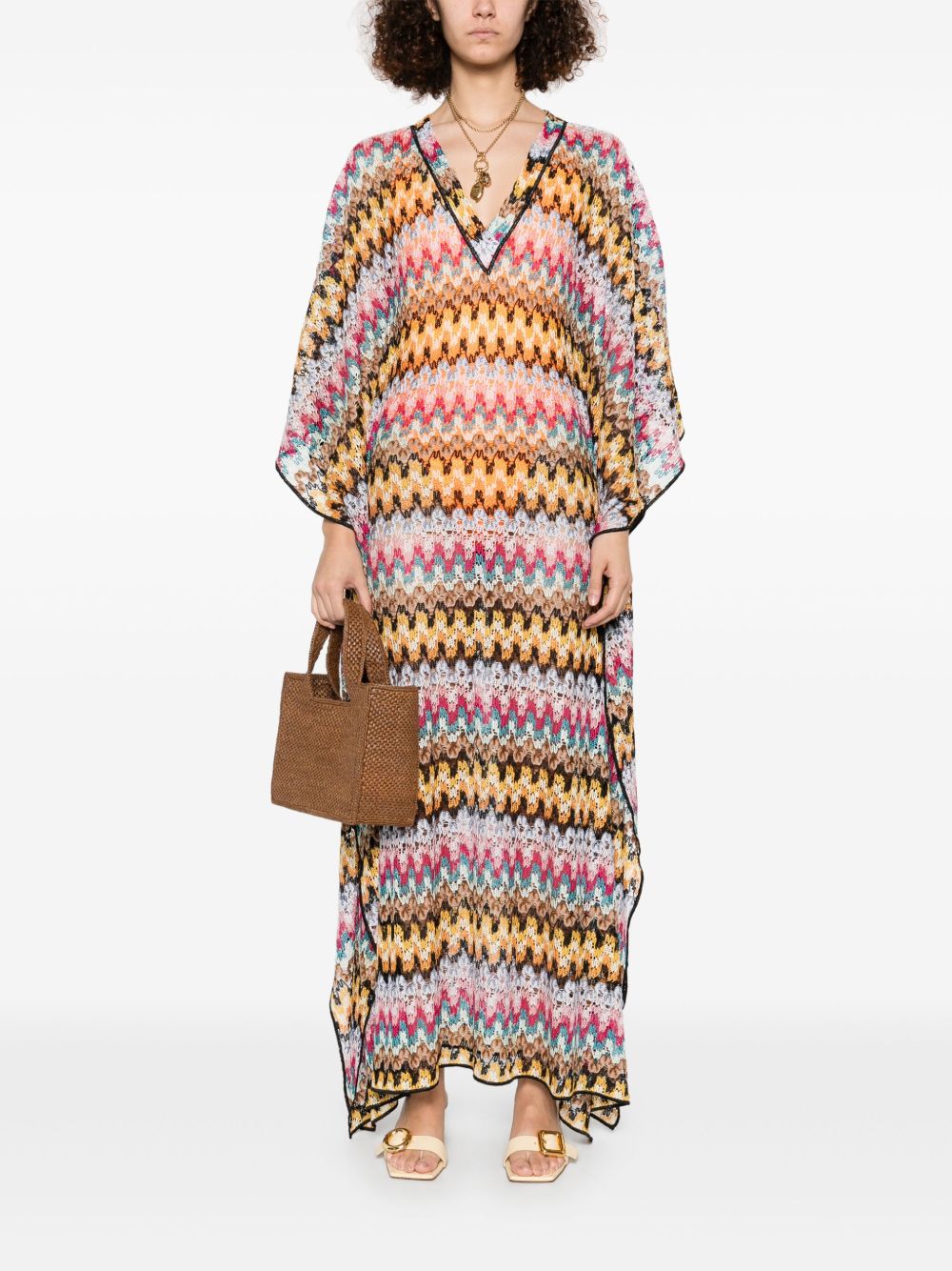 MISSONI BEACHWEAR PRE Long Kaftan Cover-up Dress