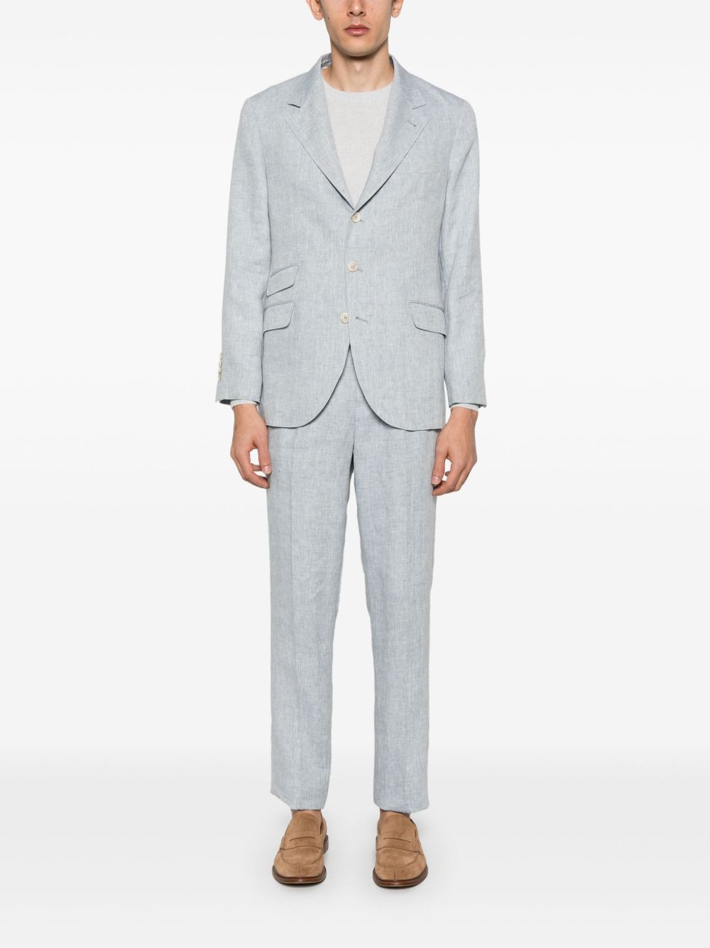 Brunello Cucinelli Cashmere Sweater In Light Grey