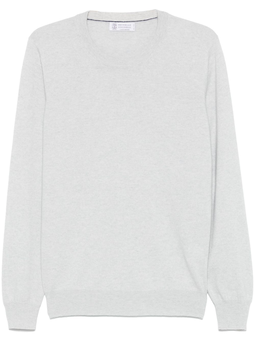 Brunello Cucinelli Cashmere Sweater In Light Grey