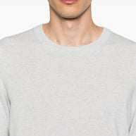 Brunello Cucinelli Cashmere Sweater In Light Grey