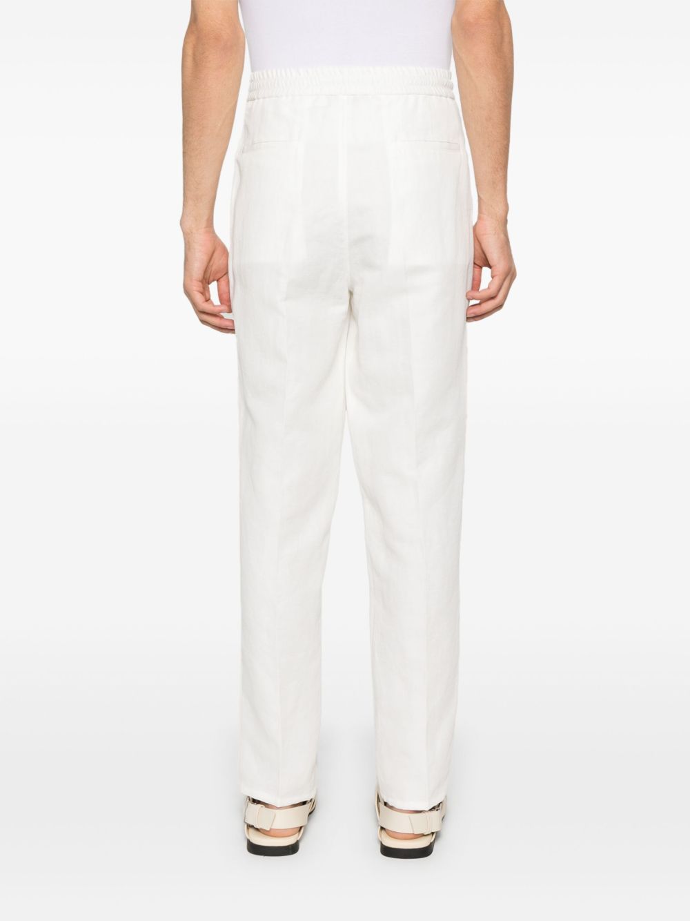 Brunello Cucinelli Linen Trousers White