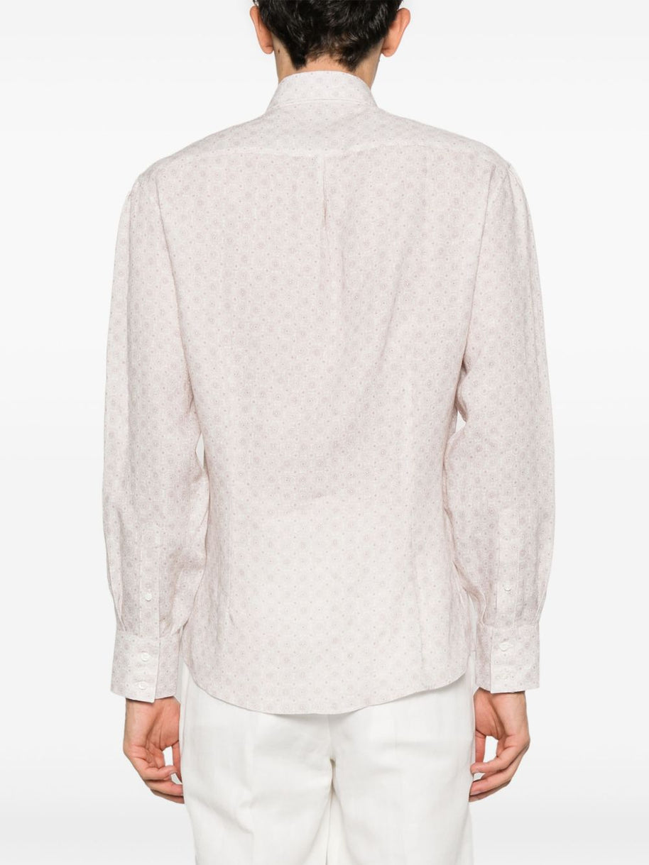Brunello Cucinelli Beige Linen Shirt