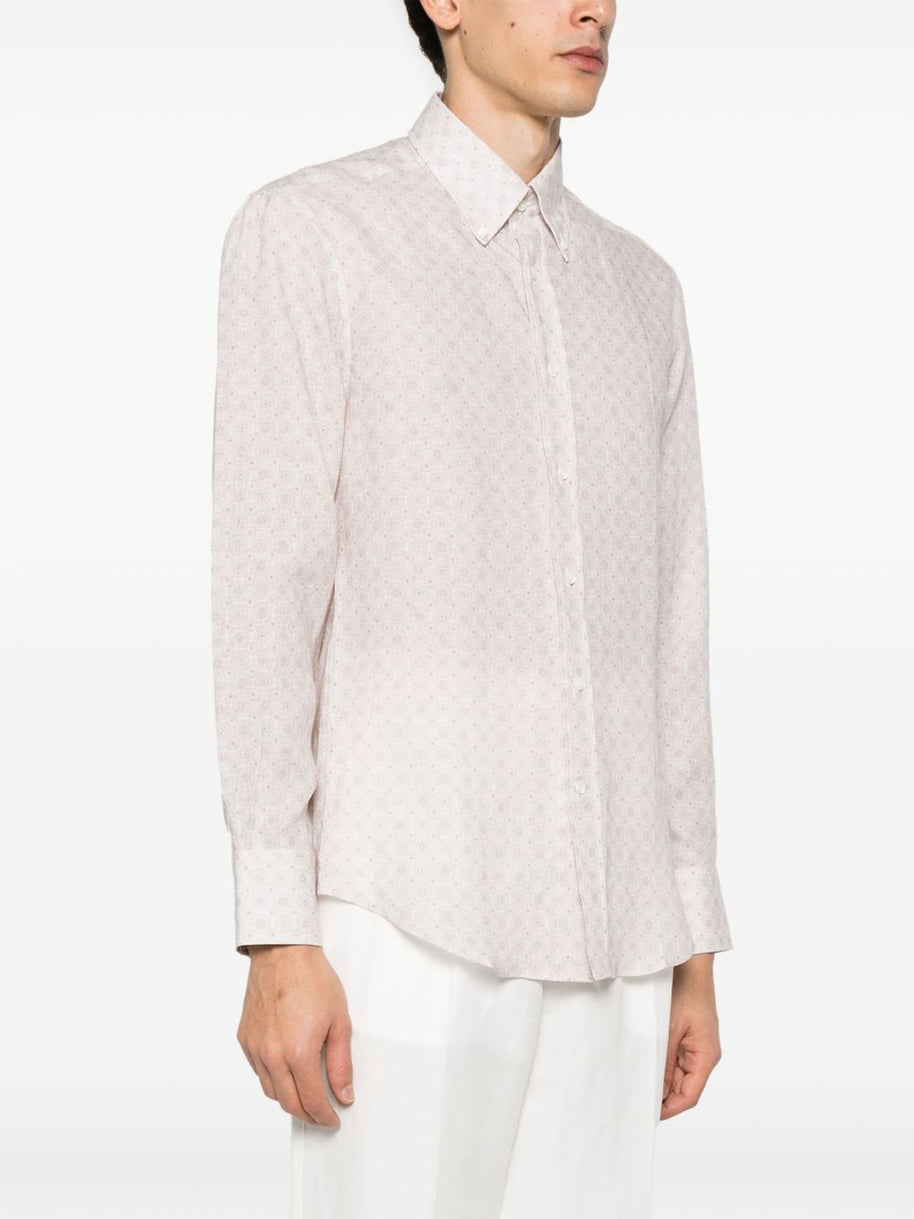 Brunello Cucinelli Beige Linen Shirt