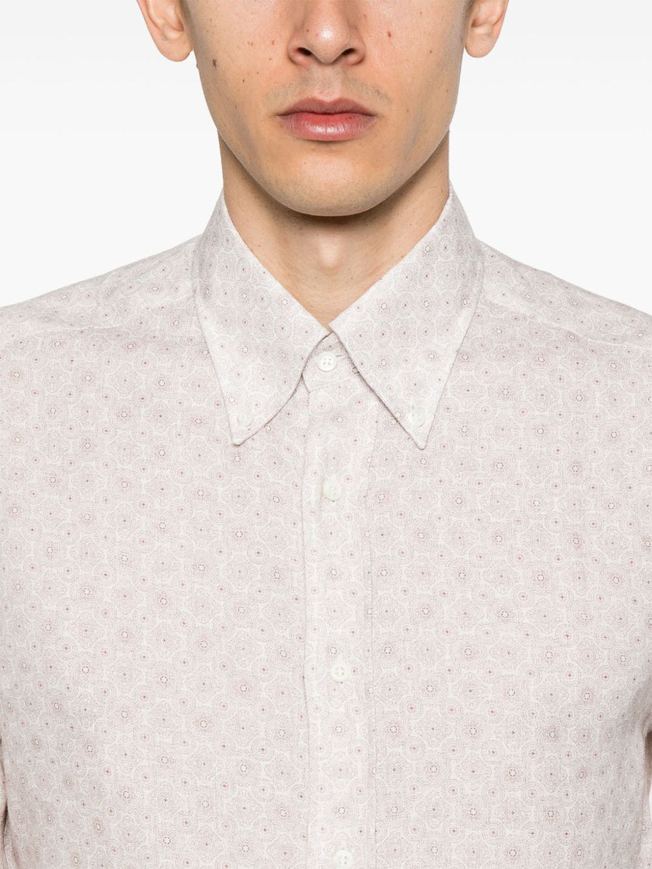 Brunello Cucinelli Beige Linen Shirt