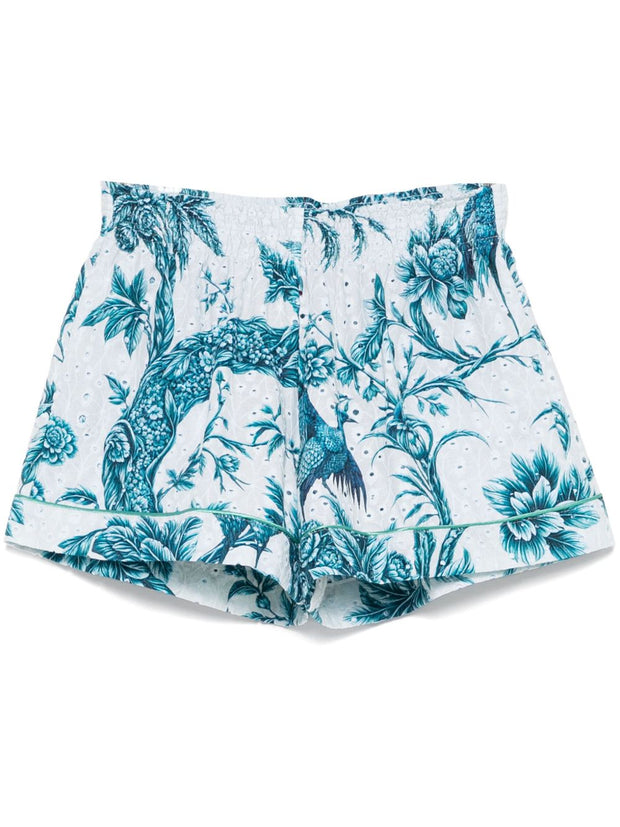 F.R.S . Toante Cotton Shorts In Blue