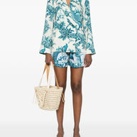 F.R.S . Toante Cotton Shorts In Blue