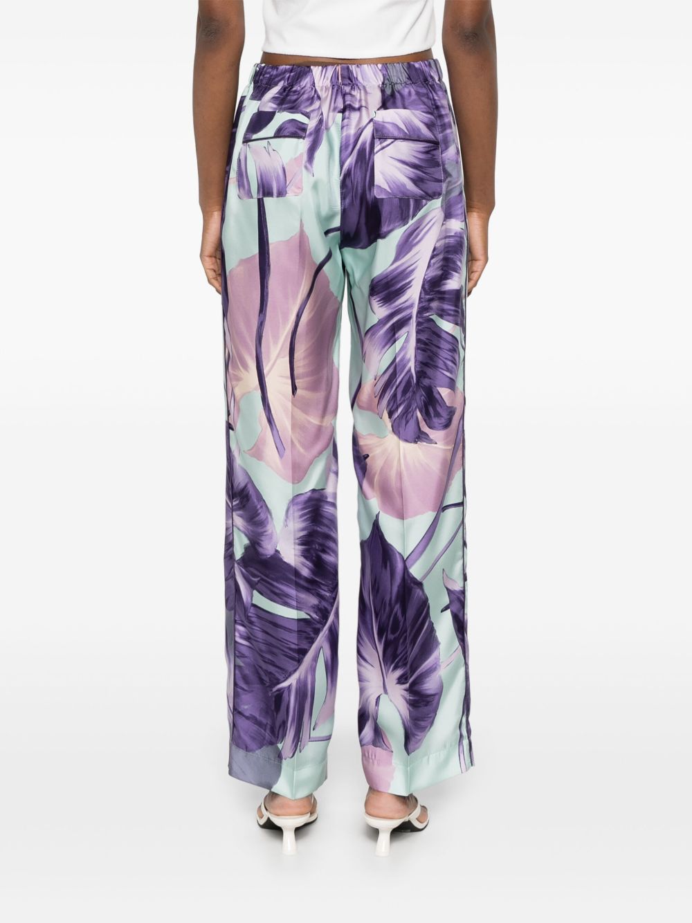 F.R.S . Silk Trousers Purple