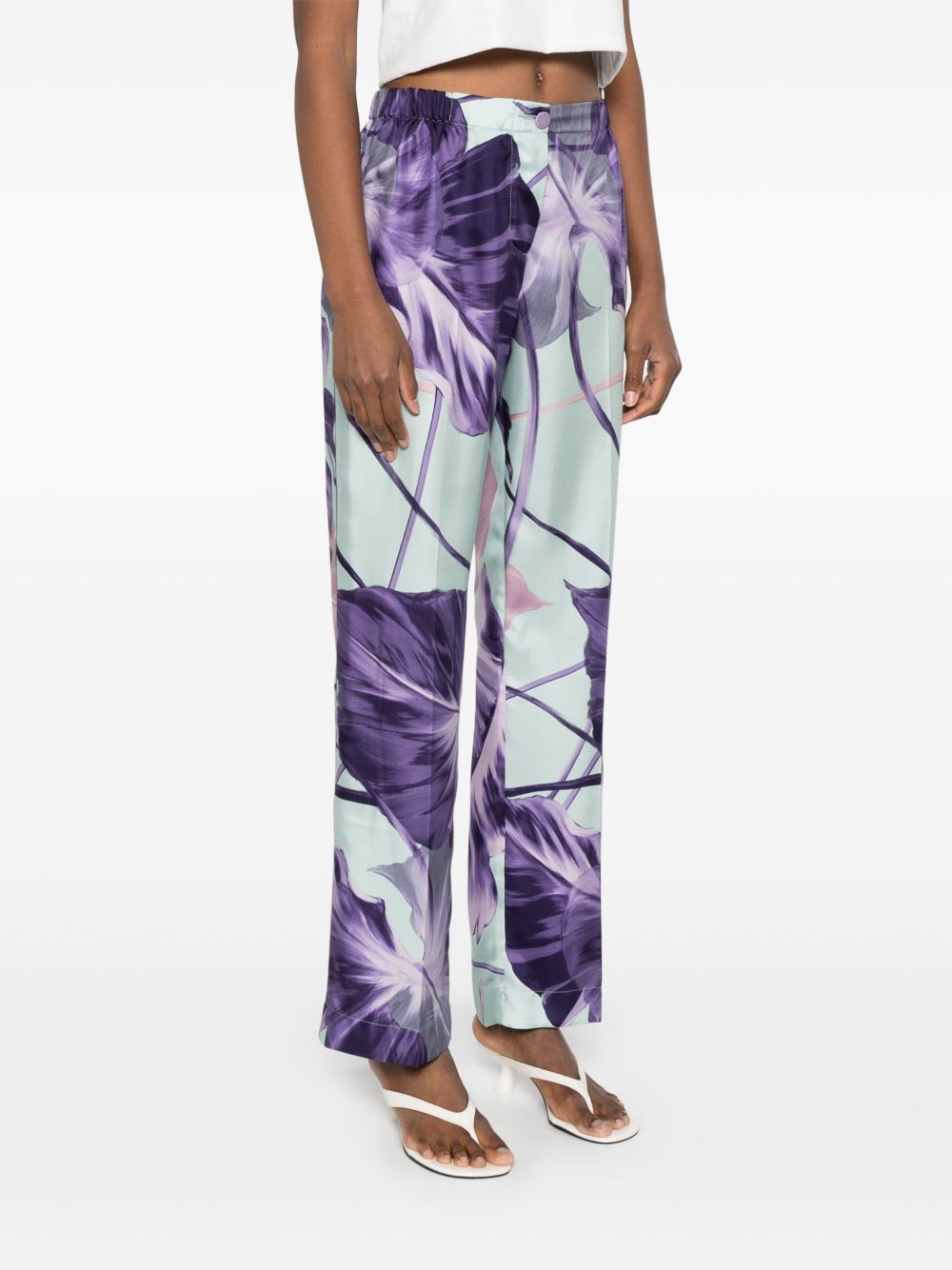 F.R.S . Silk Trousers Purple