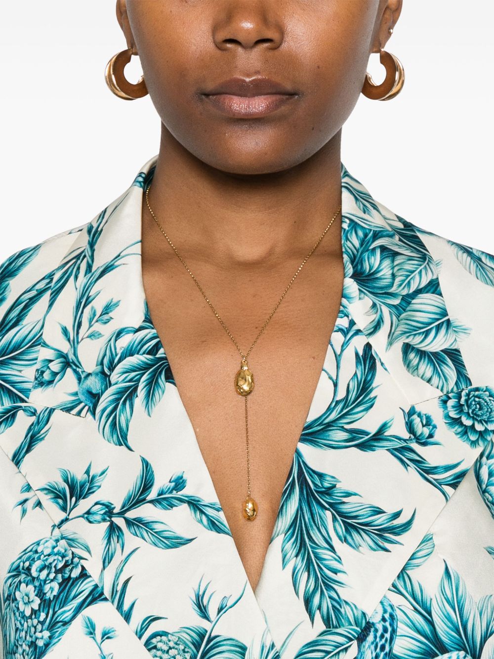 F.R.S . Otrera Silk Shirt In Blue