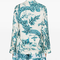 F.R.S . Otrera Silk Shirt In Blue