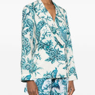 F.R.S . Otrera Silk Shirt In Blue