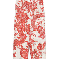 F.R.S . Etere Silk Trousers In Red