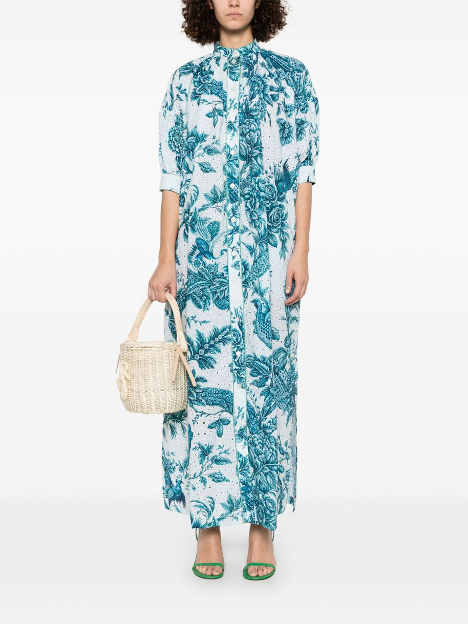 F.R.S . Mete Long Dress In Blue