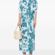 F.R.S . Mete Long Dress In Blue