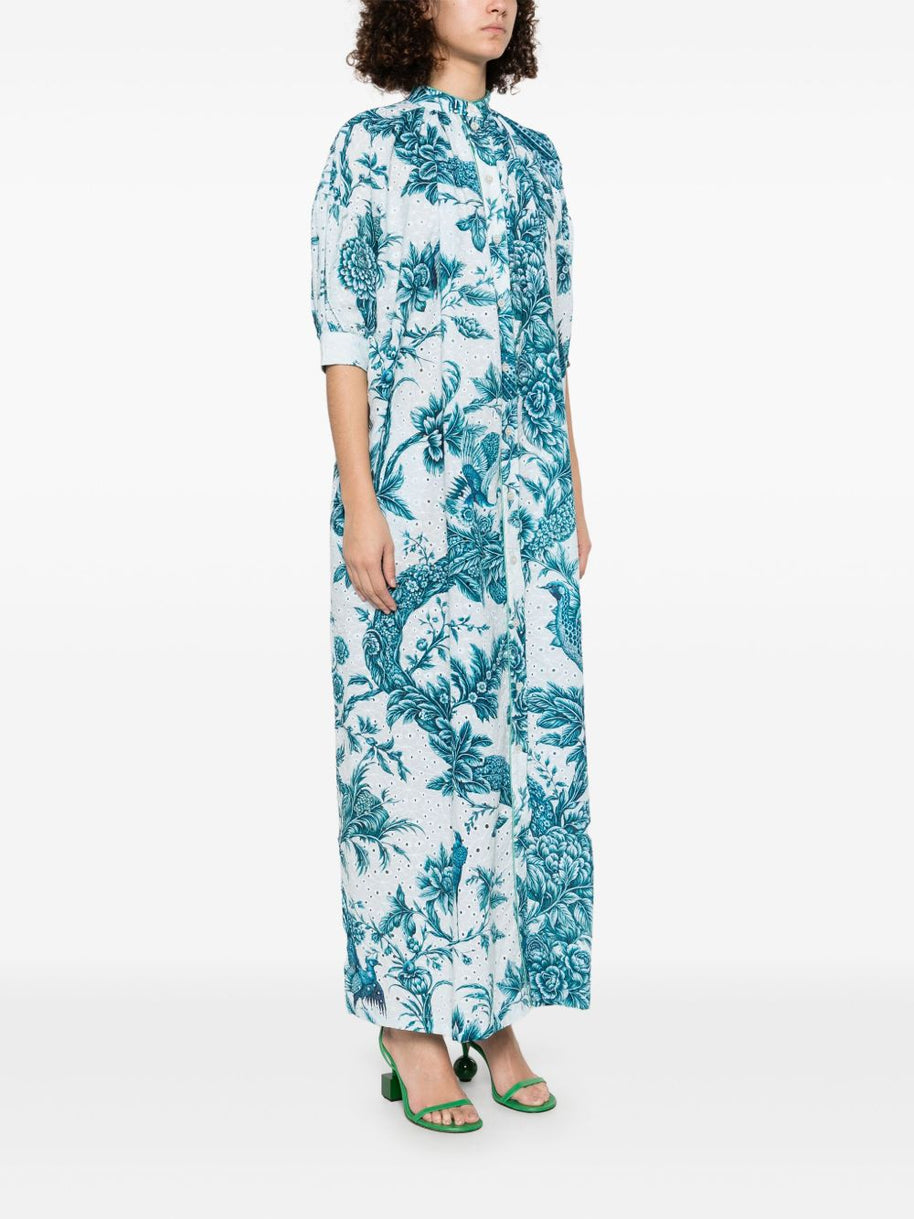 F.R.S . Mete Long Dress In Blue