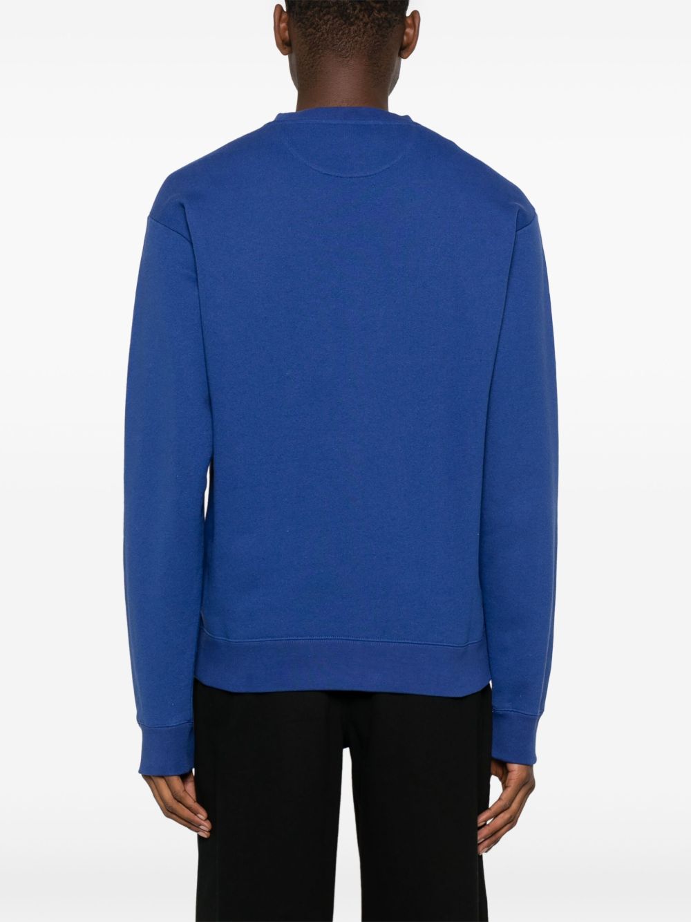 Valentino Cotton Crew Neck Sweatshirt Blue