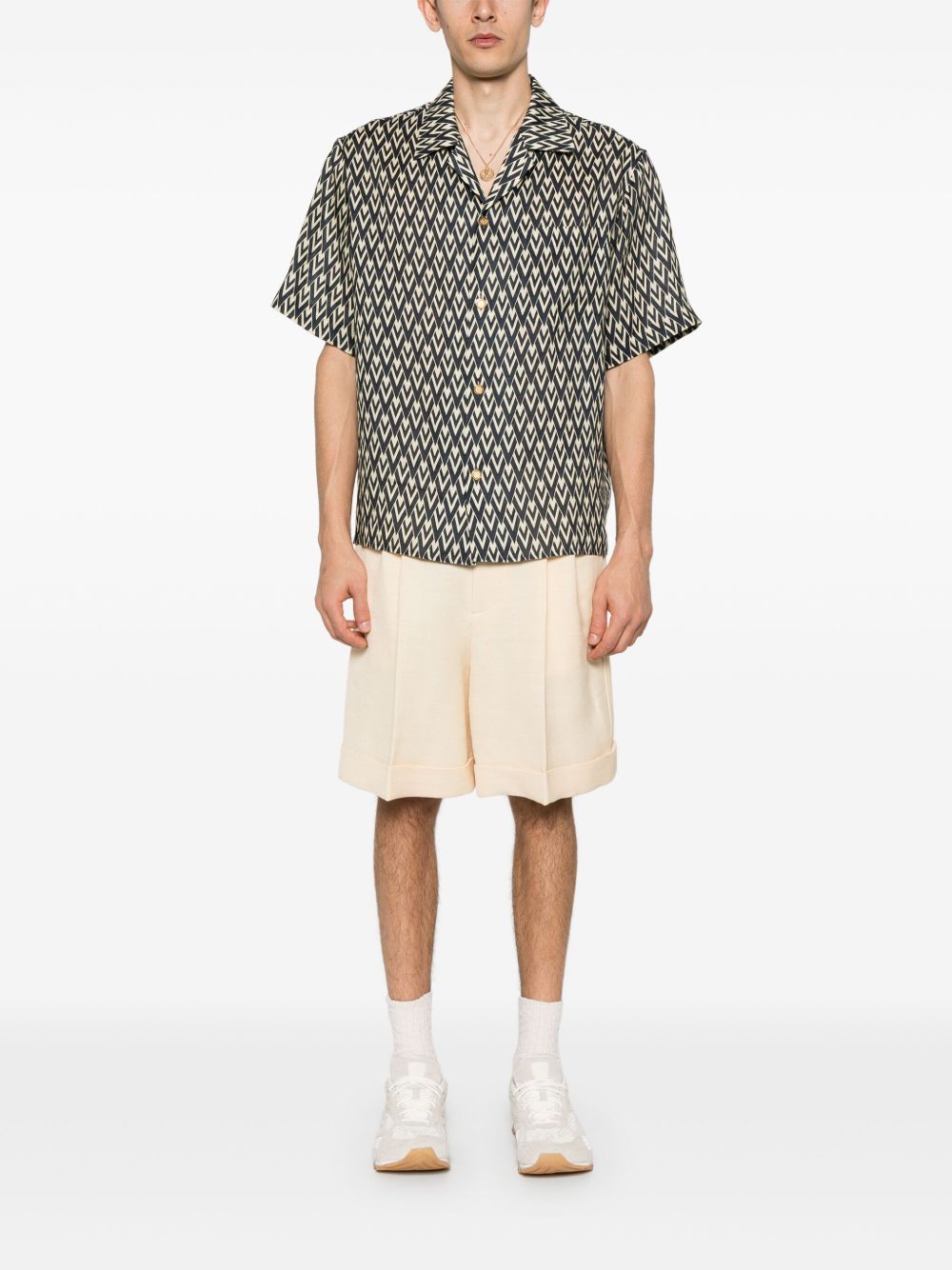 Valentino Cuffed Shorts