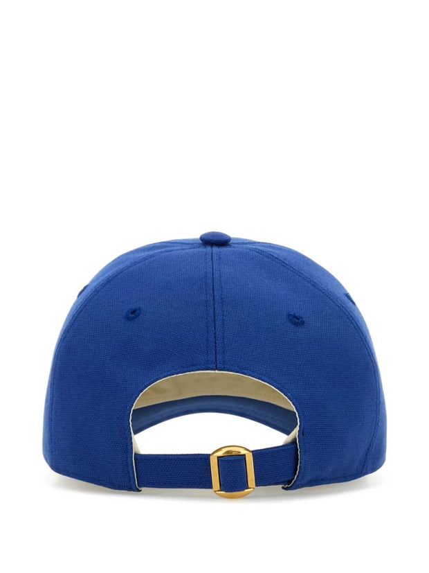 Valentino Garavani Chez Valentino Cotton Baseball Cap - Blue