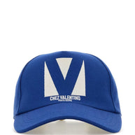 Valentino Garavani Chez Valentino Cotton Baseball Cap - Blue