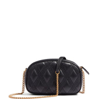 Valentino Garavani Quiltie 67 Leather Camera Bag - Black