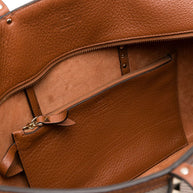 Valentino Garavani Rockstud Canvas Medium Tote - Leather Brown