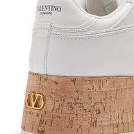 Valentino Garavani  Freedots XL Leather Sneakers - White